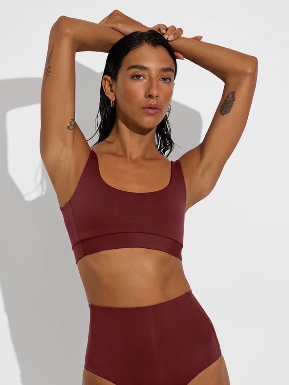 Left On Friday Double Scoop Bikini Top in Jam
